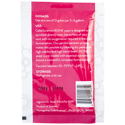 CellarScience - Dry Yeast - MONK Belgian Abbey Ale - PLACEHOLDER