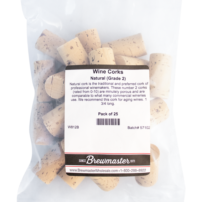 Wine Corks | 1.75 | 24x44 | Molinas Premium Natural | Grade 2 Plus - PLACEHOLDER