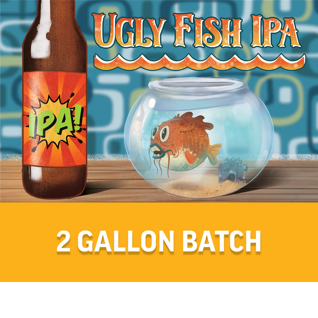 Ugly Fish IPA Flash Brewing Kit - 2 Gallons