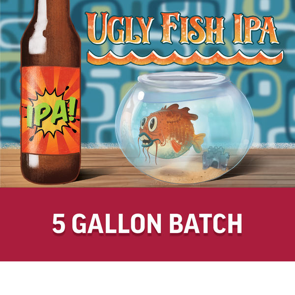 Flash Brewing® | Ugly Fish IPA | 5 Gallon Beer Recipe Kit