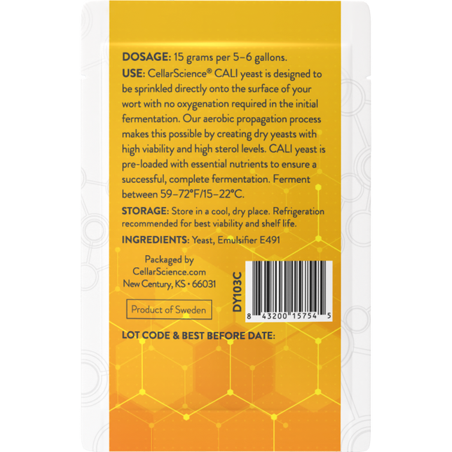 CellarScience - Dry Yeast - CALI American Ale - PLACEHOLDER