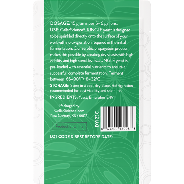 CellarScience - Dry Yeast - JUNGLE  - PLACEHOLDER