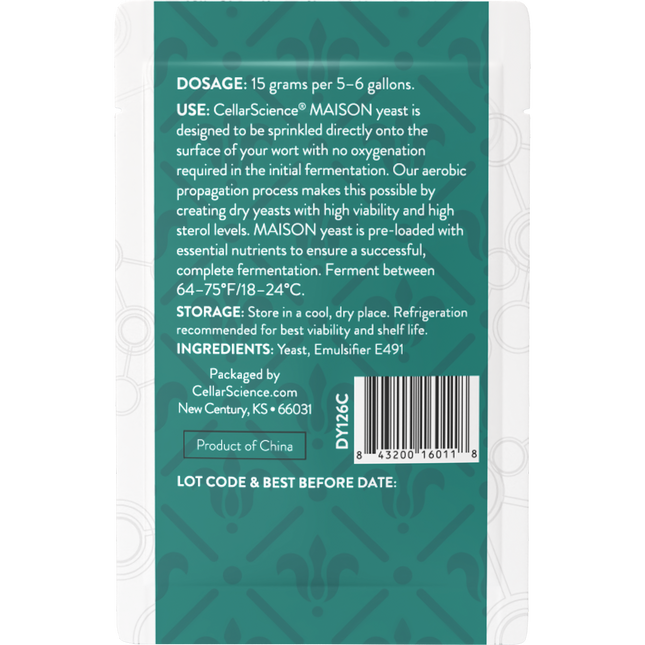 CellarScience - Dry Yeast - MAISON  - PLACEHOLDER