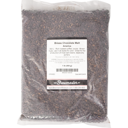 Malt - Briess Chocolate - Per Lb (Showroom Only)