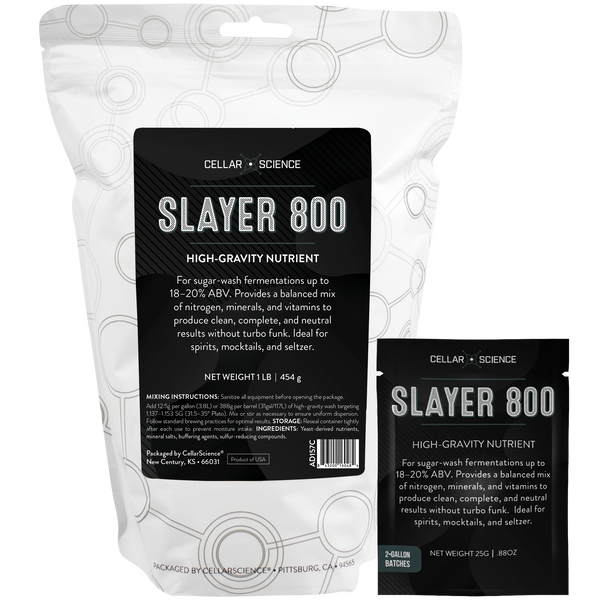 CellarScience® Slayer 800 | High-Gravity Nutrient for 18-20% Alcohol Ferments