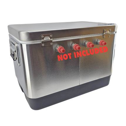 KegLand Stainless 4 Tap Jockey Box - w/o Faucets - Used/ Refurbished