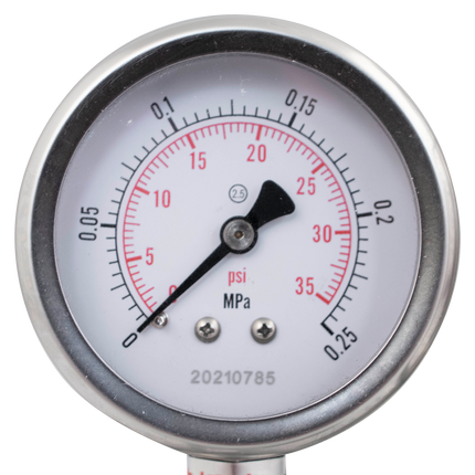 1.5 in. T.C. Spunding Valve (2.2 Bar Max) with Pressure Gauge