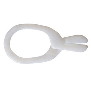 Plastic Paper Clip-White - 500/Carton