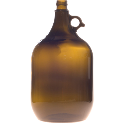 Glass Bottle - 5L Gallon Green Jug with Handle