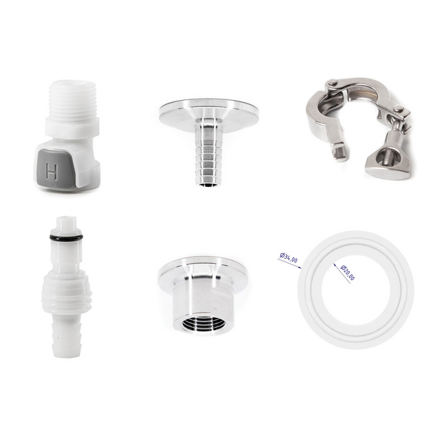 Brewtools - Cooling connector kit, quick connectors - For B25/B50/B100/B180