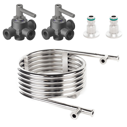 Brewtools - Counterflow Chiller Kit, B100/B180 - With valves and accessories