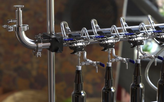 Medusa MultiHead Counter Pressure Bottle Filler G2 - Used/ Refurbished
