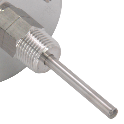 BrewBuilt - Thermometer - 1/2 in. NPT - 3 in. Dial Face x 2 in. Probe