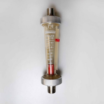 Flow meter - variable area, 0.25-2.5 GPM, 1-10 LPM