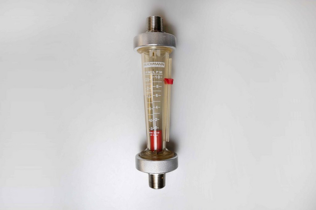 Flow meter - variable area, 0.25-2.5 GPM, 1-10 LPM
