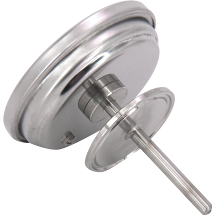 BrewBuilt - Thermometer - 1.5 in. T.C. - 3 in. Dial Face x 2 in. Probe