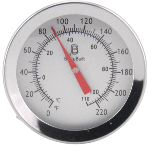 BrewBuilt - Thermometer - Clip On - 2 in. Dial Face x 12 in. Probe