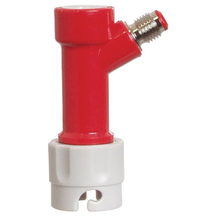 Pin Lock Quick Disconnect (QD) Gas In (RED) - FLARE GRAY TOP