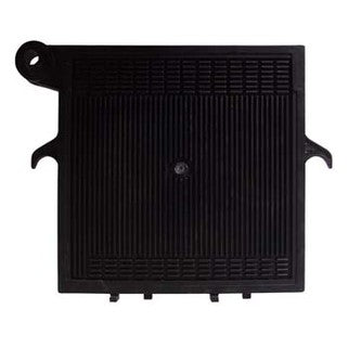 20x20 Noryl End Plate (Black) - Pump Side