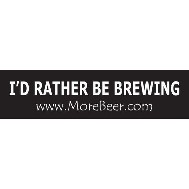 I'd Rather Be Brewing - Bumper Sticker