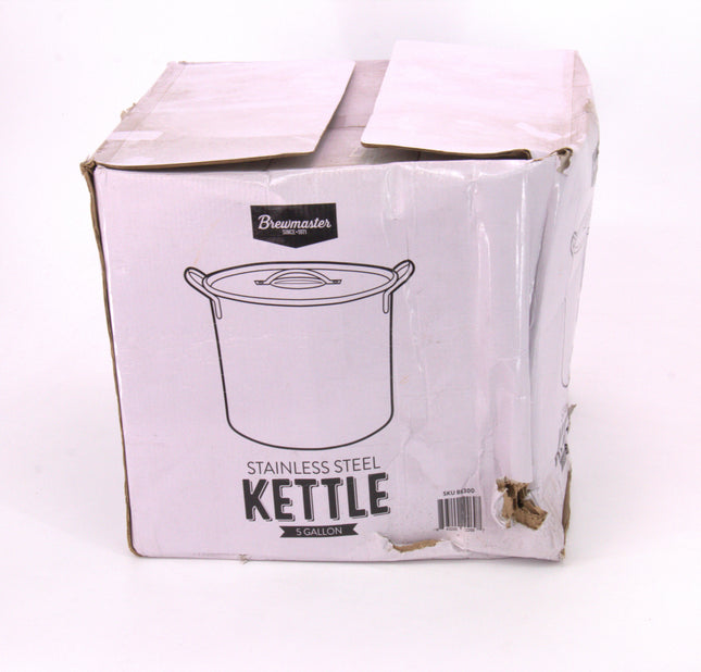 Brewmaster 5 Gallon Stainless Steel Kettle - Damaged Box